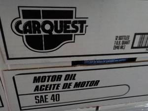 Case of 12 qt Carquest Motor Oil SA...
