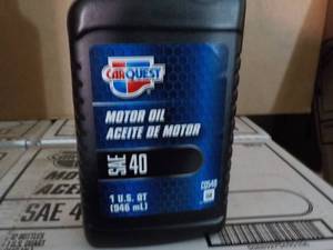 Case of 12 qt Carquest Motor Oil SA...