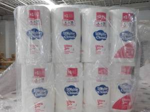 48 Rolls White Cloud Ultra 3 ply To...