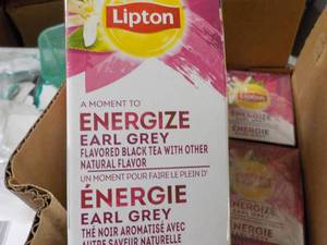 6 Boxes Lipton Energize Earl Grey B...