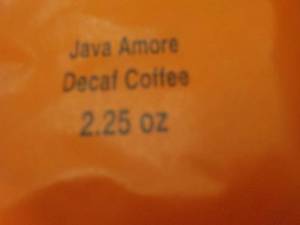 Case of 64- 2.25 oz Java Amore Deca...