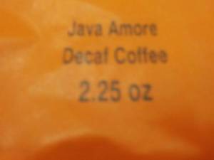 Case of 64- 2.25 oz Java Amore Deca...