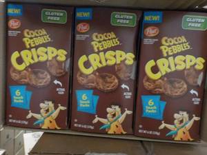4 Cases Post Cocoa Pebbles Crisps...