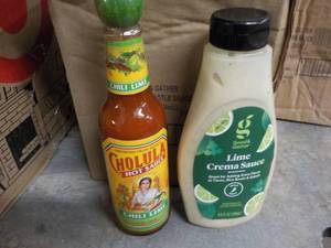 Cholula Hot Sauce and Lime Crema Sa...