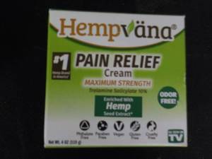 Hempvana Pain Relief Cream 4 oz Jar...