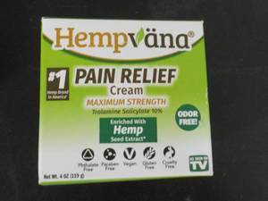 Hempvana Pain Relief Cream 4 oz Jar...