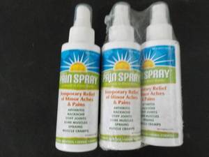 3 Spray Bottles of Pain Spray...