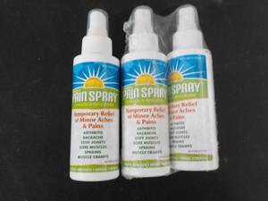 3 Spray Bottles of Pain Spray...