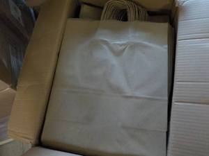 Case of 250 Brown Kraft Shopping Ba...