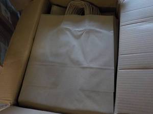 Case of 250 Brown Kraft Shopping Ba...