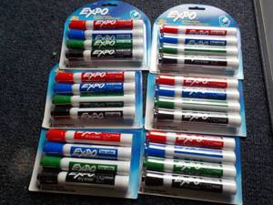 6 - 4 Packs Dry Erase Markers...