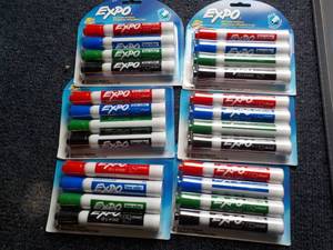 6 - 4 Packs Dry Erase Markers...