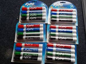 6 - 4 Packs Dry Erase Markers...