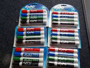 6 - 4 Packs Dry Erase Markers...
