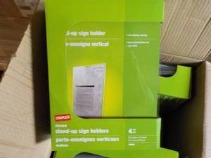 Case of 6 - 4 Packs Staples Slanted...