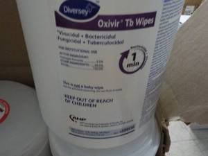 Case of 12 Diversy Oxivir TB Wipes...