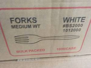 Case of 1000 Medium Weight White Fo...
