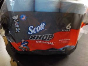 6 Rolls Scott Shop Towels...