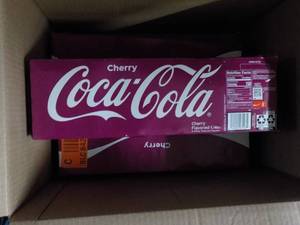 3 - 12 packs Cherry Coca Cola...