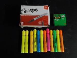 Sharpies, Highlighters and Tape...