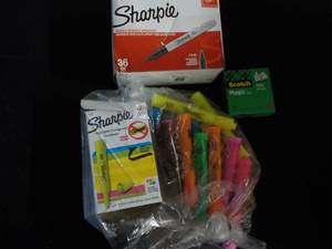 Sharpies, Highlighters and Tape...