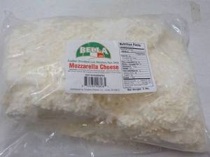 5 lb. Pkg Frozen Mozzarella Cheese...