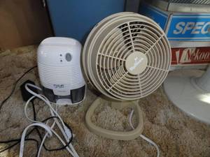Standup Fan, Small Fan & Home Dehumidifier