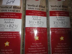 Extra Panels Vertical Blinds Baboo Lamber Fits 84 Length  3 1 x 82 12