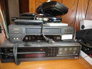 Symphonic - VHS, RCA, VHS- Netgear router, CB w.Mic - Disc Player