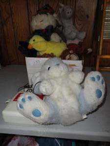 Stuff Toys w Radio Shack, Sing a long, Tape Player, Fish Mobile