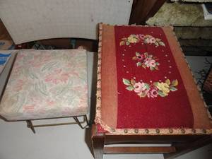 Wooden Foot Stool Metal Foot Stool with Cushion