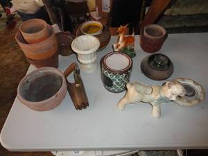 Planters of all sizes, Deer- Sheep- Terracotta etc
