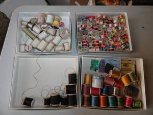 Thread Silk Twist, All colors , Wooden spools-possible quilting thread