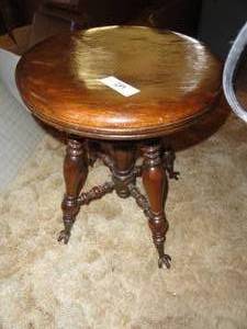 Antique Ball & Claw - Spinning Stool