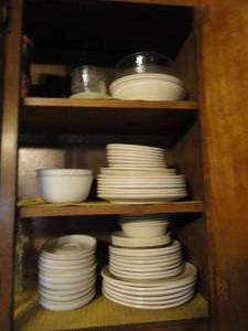 Lot of Dinner Plates, Bowls, Serving Dishs