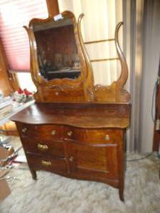 Antique Oak Wash Stand (Very Nice)