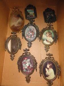 Wooden Vase, Nut bowl & Crackers, Bowls, Vintage pics, Ceramic Seashell, Silver plates, Painted shovel, Tin Tray