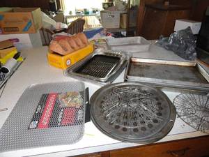 Taco Rack, Cookie Sheets, Alum Pan