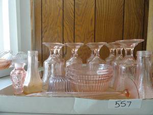 9 Depression Decorative Glasses & Bowls