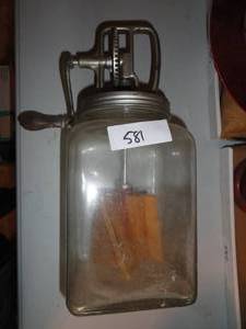 Glass Butter Churn - Great Condition