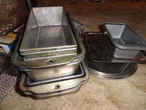 Baking items -Bread Pans, Grater & Tin Misc