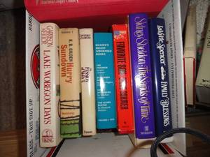 Hard cover books (box)