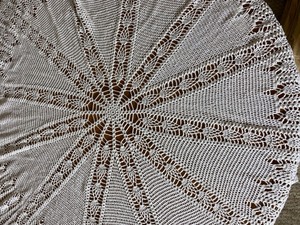 Hand Crocheted Table Cloths fits 45 table, Christmas doily. more