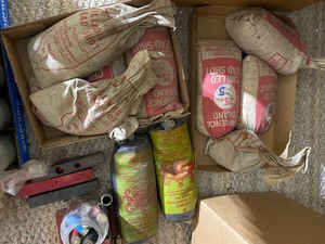 Lots of reloading equipment for shells, empty shells, 1980 outdoor life magazines