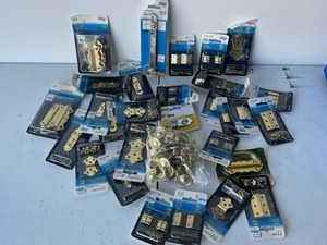 Lot of Hinges, Latches, and Knobs NEW