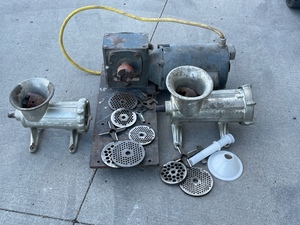#32 and #22 Meat Grinders with Electric Motor