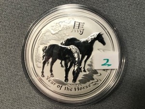 2014 Australian Lunar Year of the Horse 1 oz silver coin