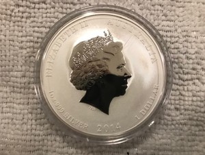 2014 Australian Lunar Year of the Horse 1 oz silver coin