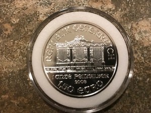 2008 Austrian Philharmonic 1 oz Silver .999 Fine Silver