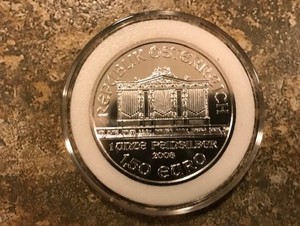 2008 Austrian Philharmonic 1 oz Silver .999 Fine Silver